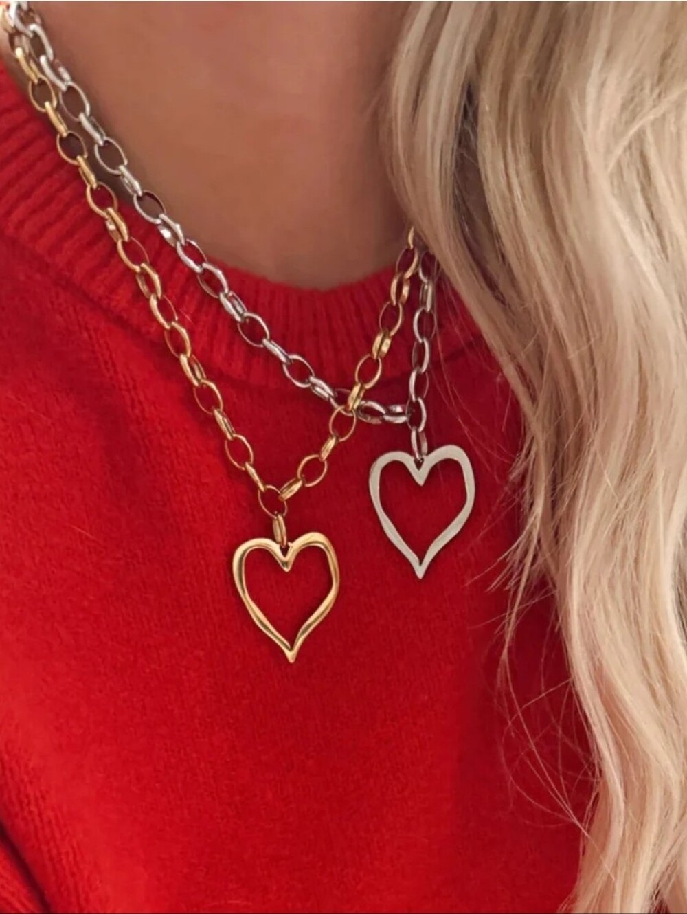 Chansutt Open Heart Pendant Necklace (Pick 1)